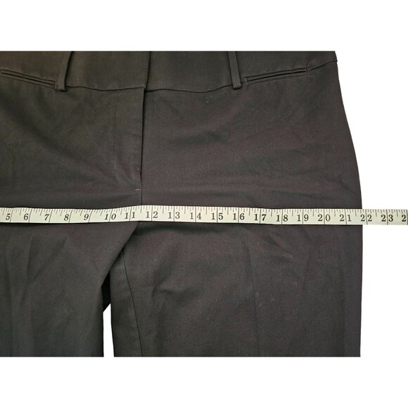 Loft Straight Leg Black Stretch Marisa Trouser Dress Pants Size 14 - Picture 8 of 10